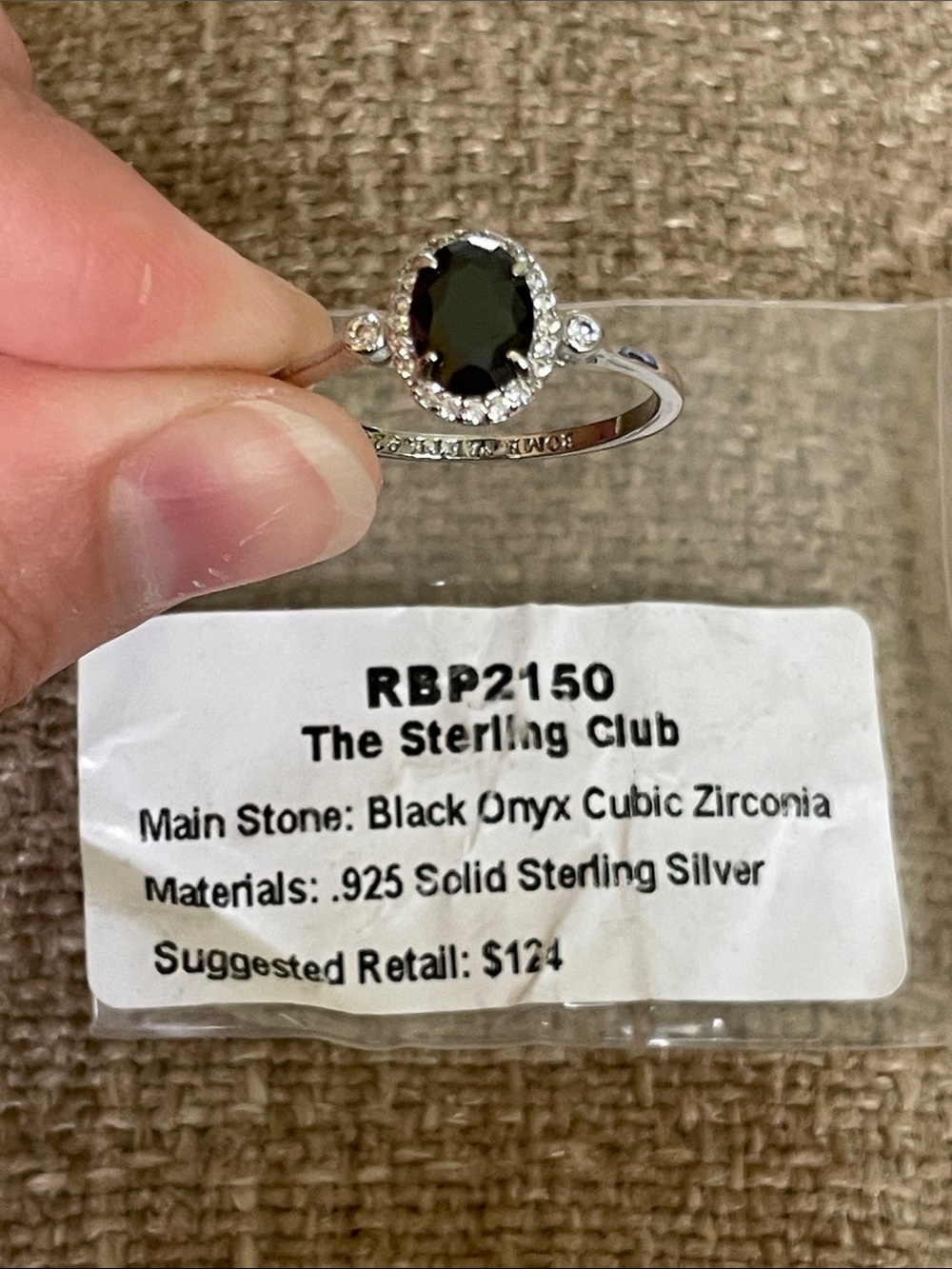 Bomb Party Sterling Silver Black Onyx Ring